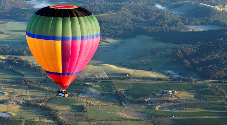 Ballooning Over Yarra River - Australia